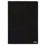 CADERNO AGRAFADO A4 80F PAUTADO CAPA PRETO