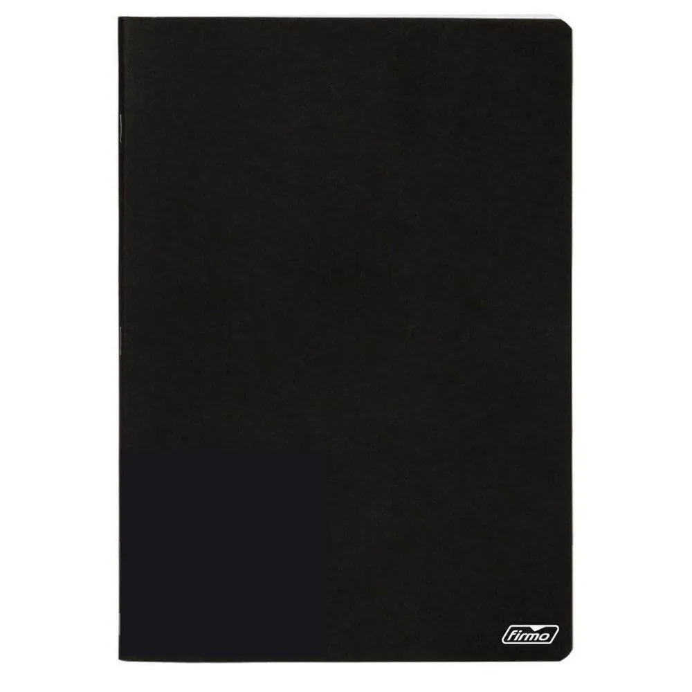 5601645232167-00 CADERNO AGRAFADO A4 80F PAUTADO CAPA PRETO - Image 1